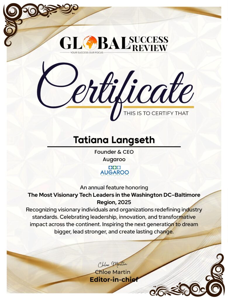 Tatiana Langseth certificate_The Global Success Review Magazine