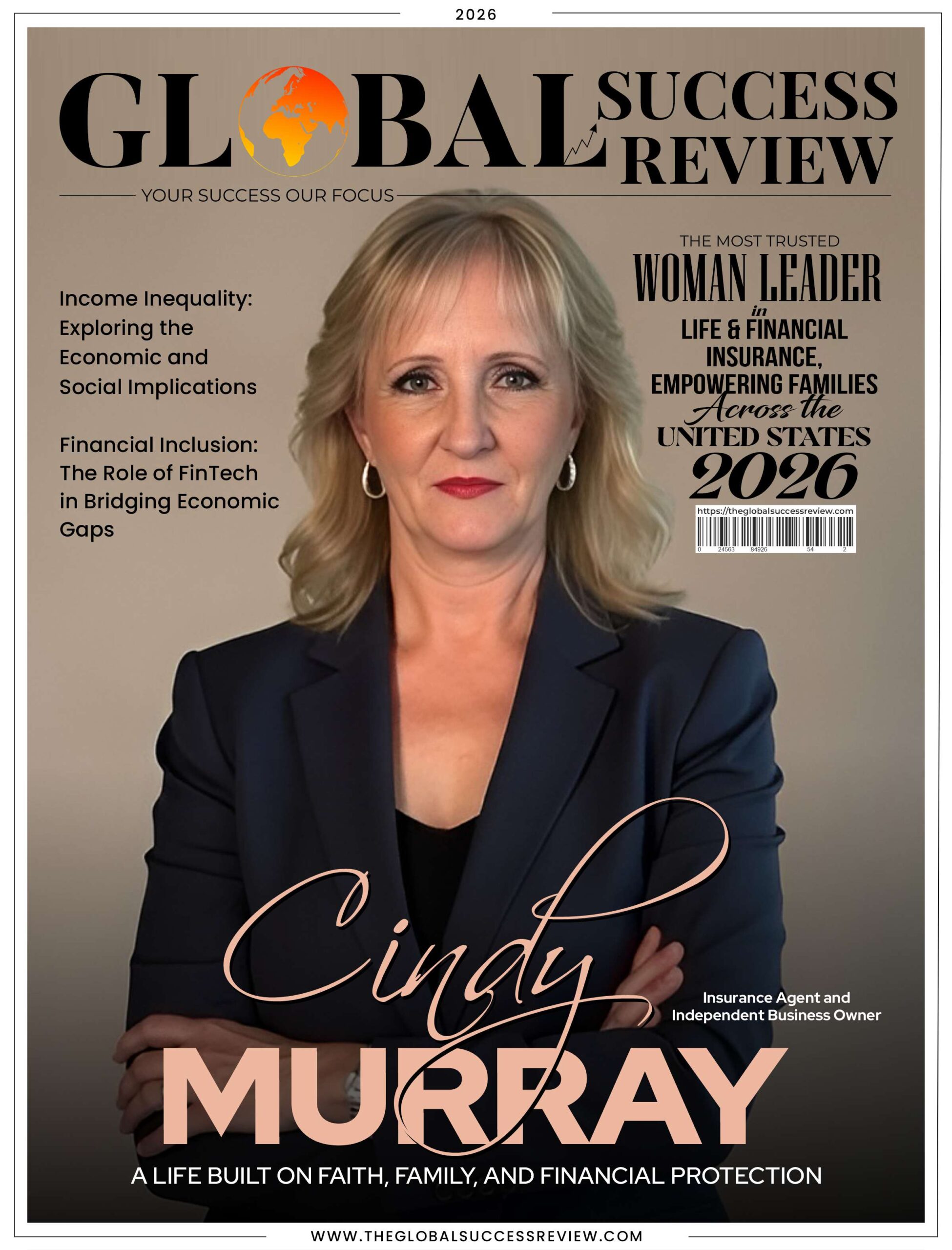 Cindy Murray cover page _ the global success review magazine