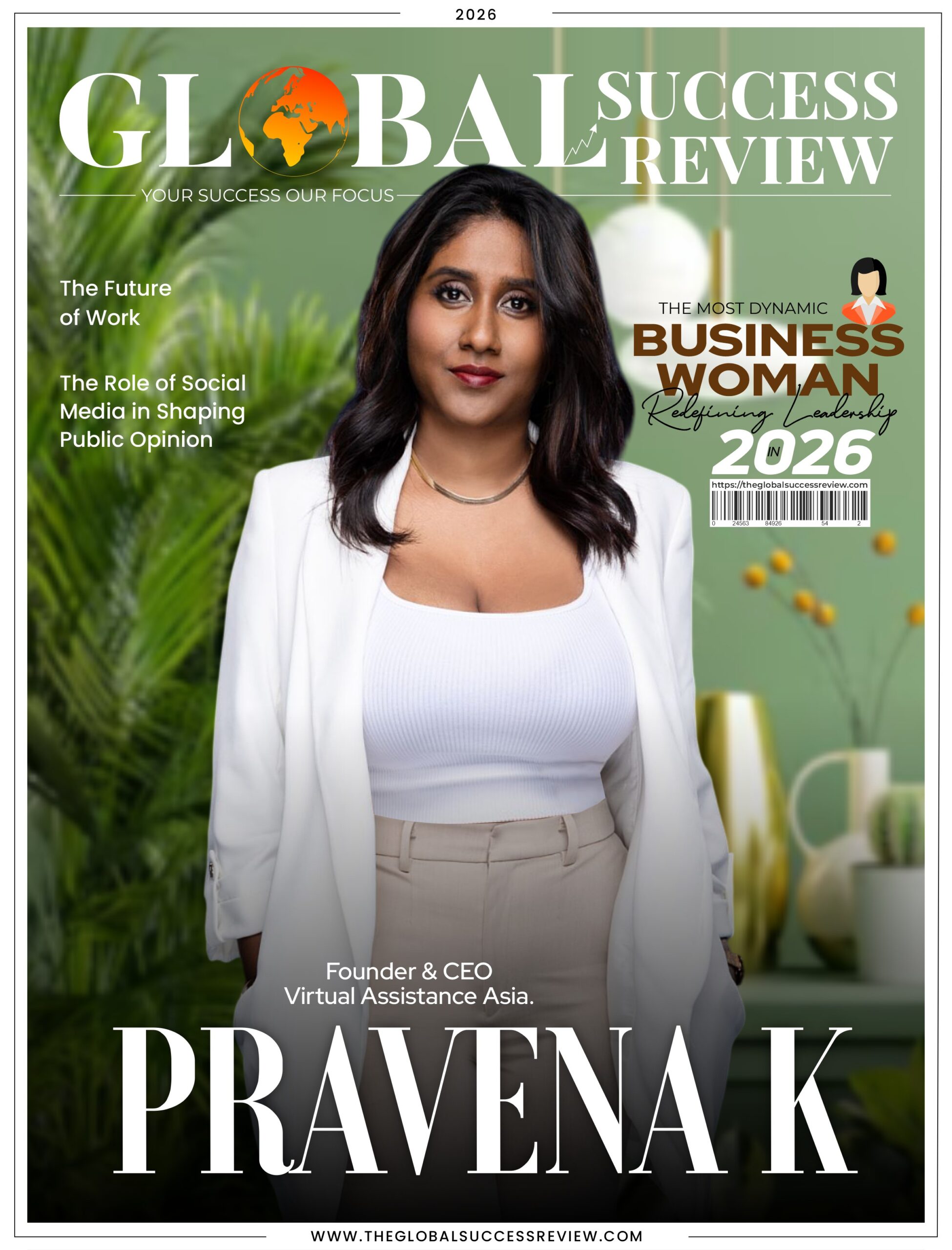 Pravena K Cover Page_the global success review magazine