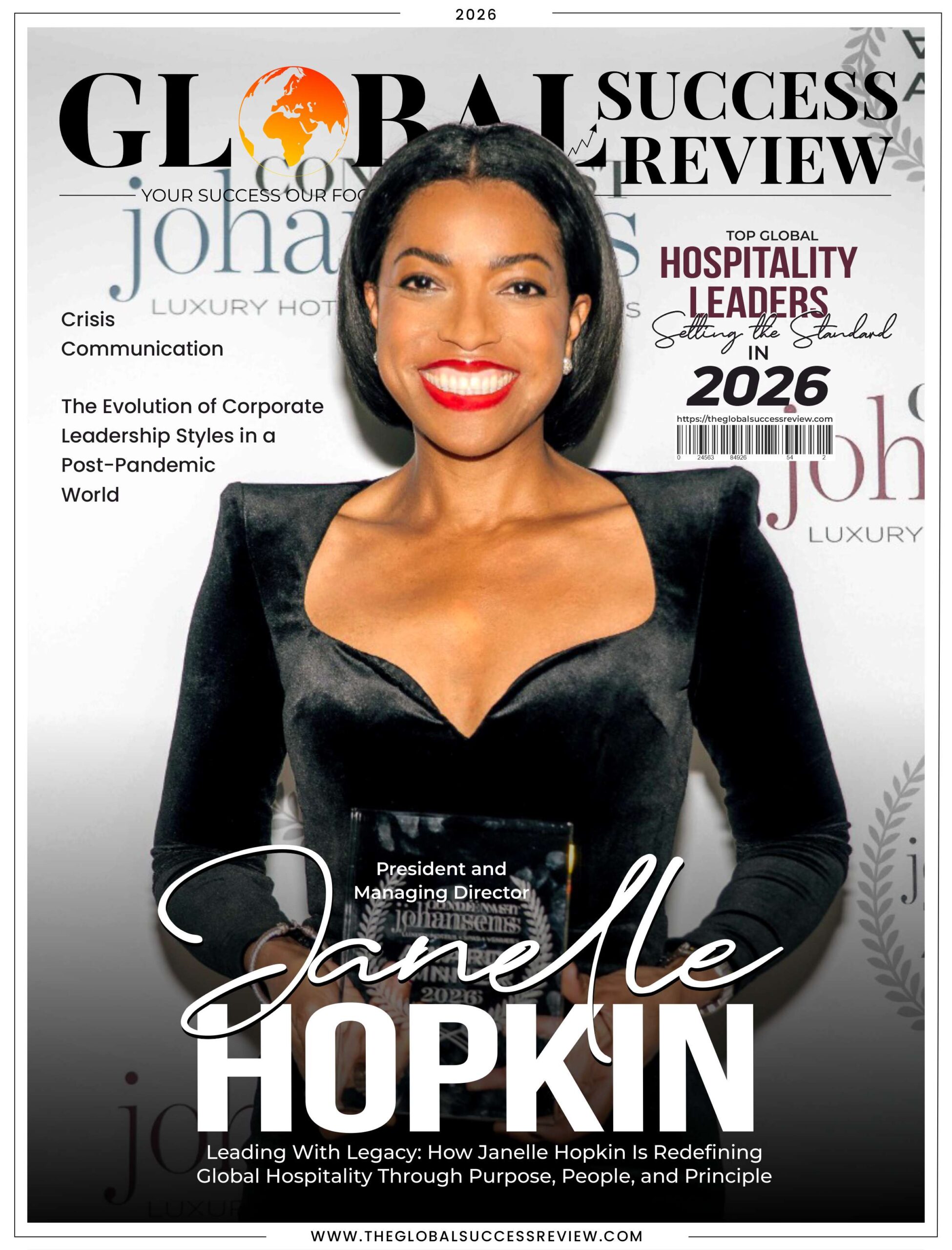 Janelle Hopkin Cover Page_The Global Success Review Magazine