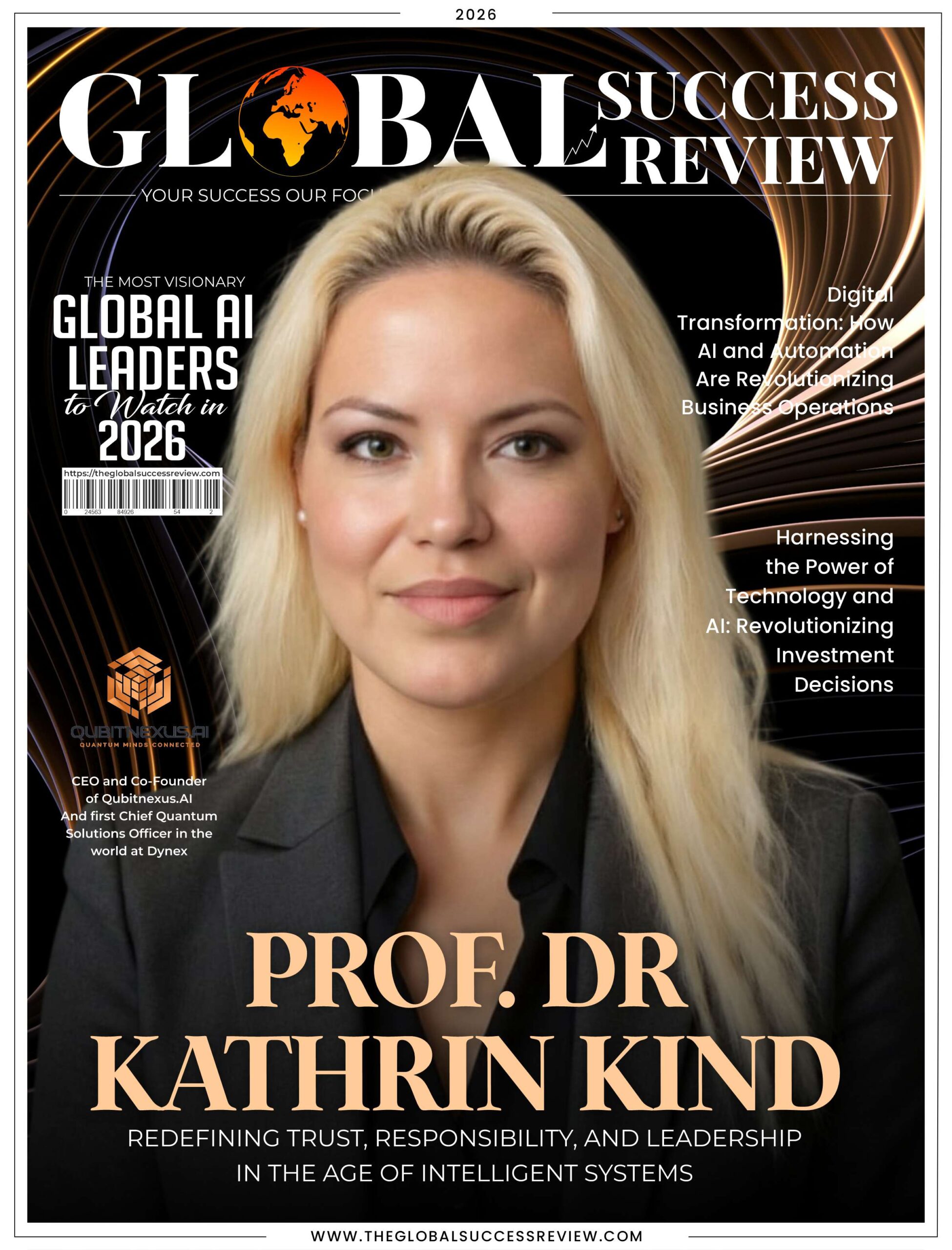 Prof. Dr Kathrin Kind Cover Page_The Global Success Review Magazine