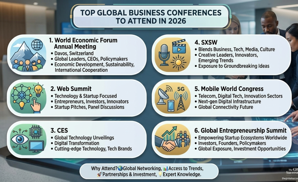Top Global Business Conferences to Attend in 2026_The Global Success Review Magazine