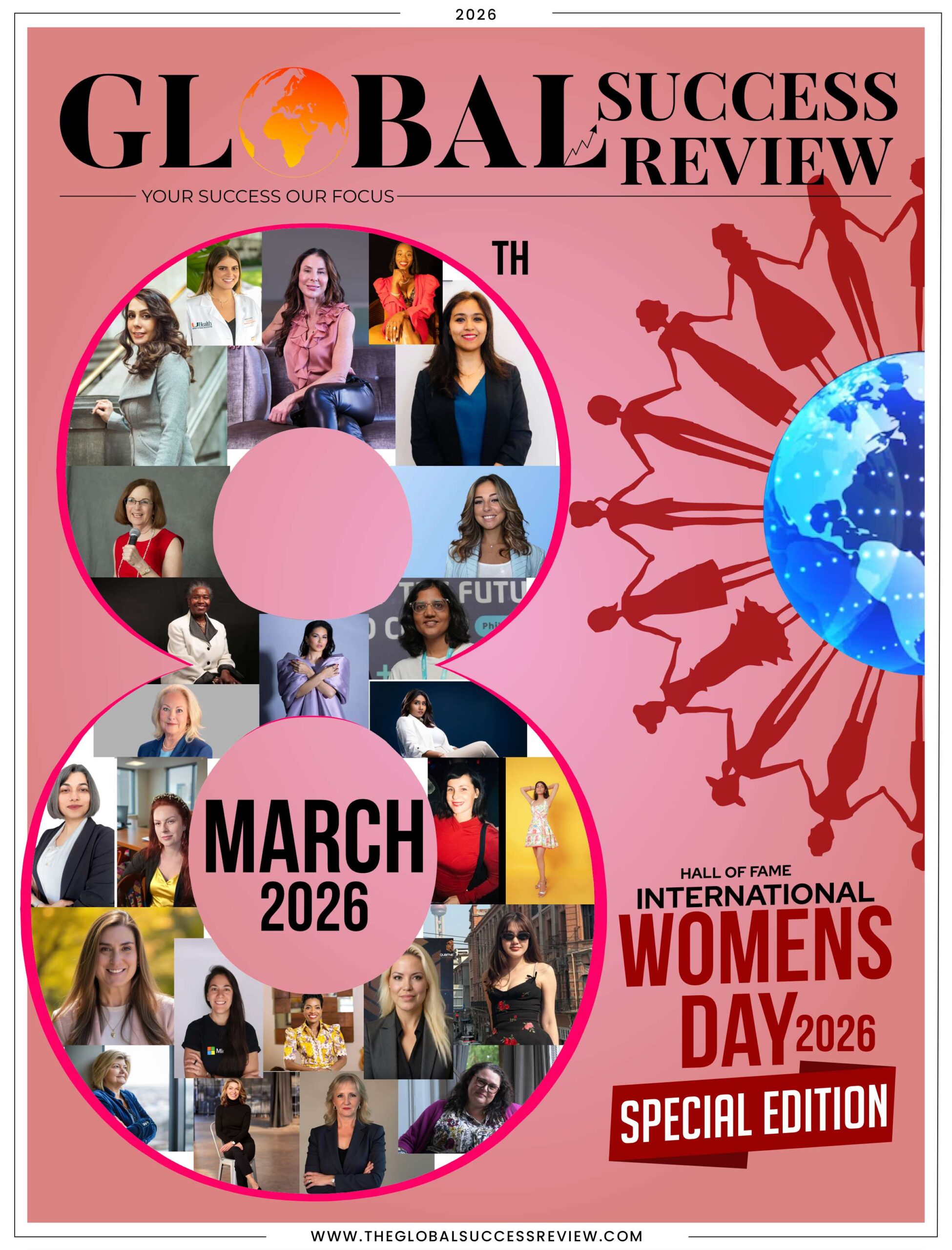 Women day 2026 Special edition Cover Page_The GlObal Success Review Magazine