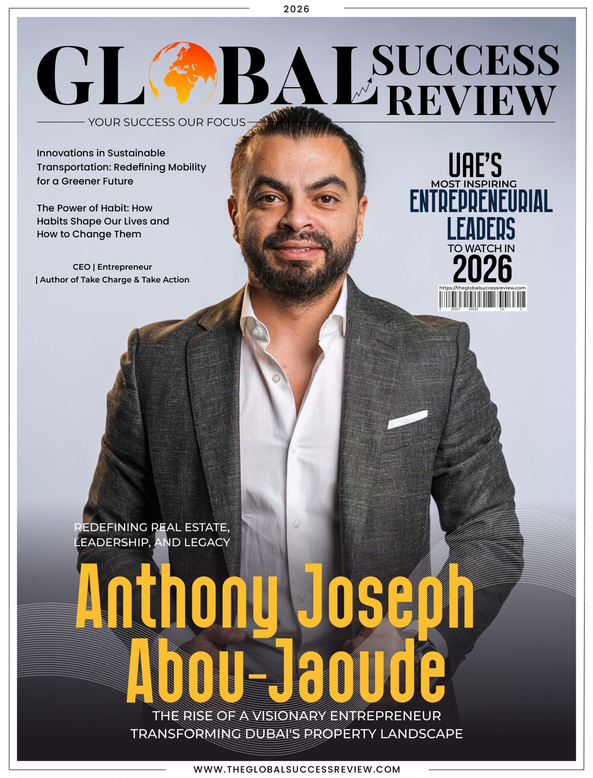 Anthony Joseph Abou-Jaoude Cover Page The Global Success Review Magazine