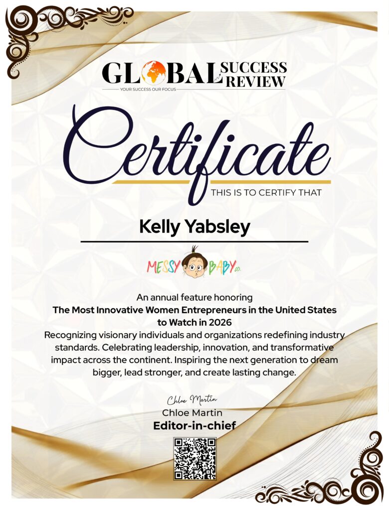 Kelly Yabsley certificate The Global Success Review Magazine