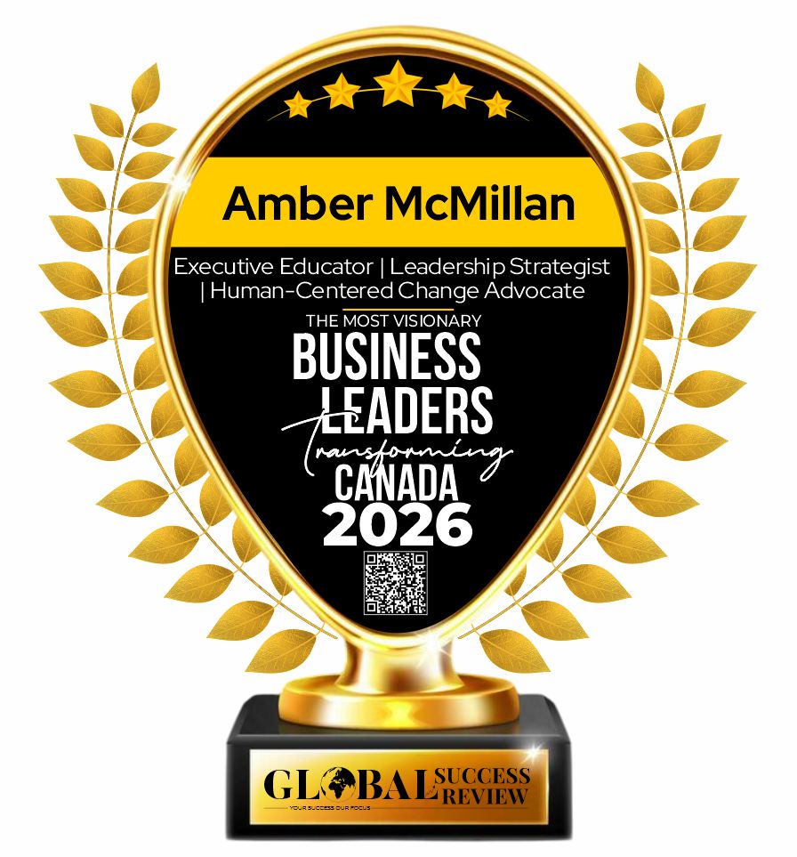 Amber McMillan Trophy_The Global Success Review Magazine