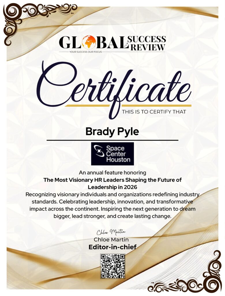 Brady Pyle certificate_The Global Success Review Magazine
