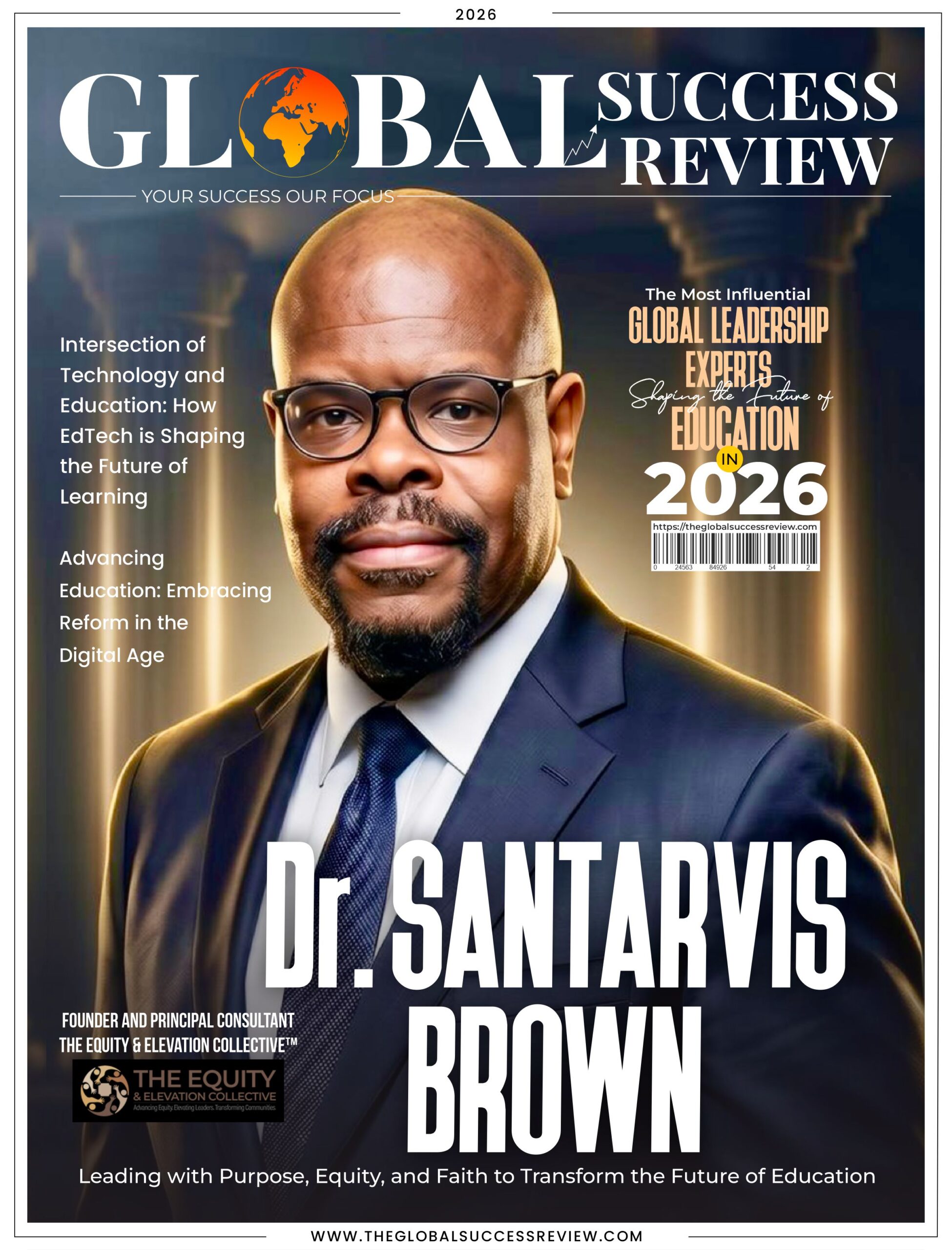 Dr. Santarvis Brown Cover Page_The Global Success Review Magazine