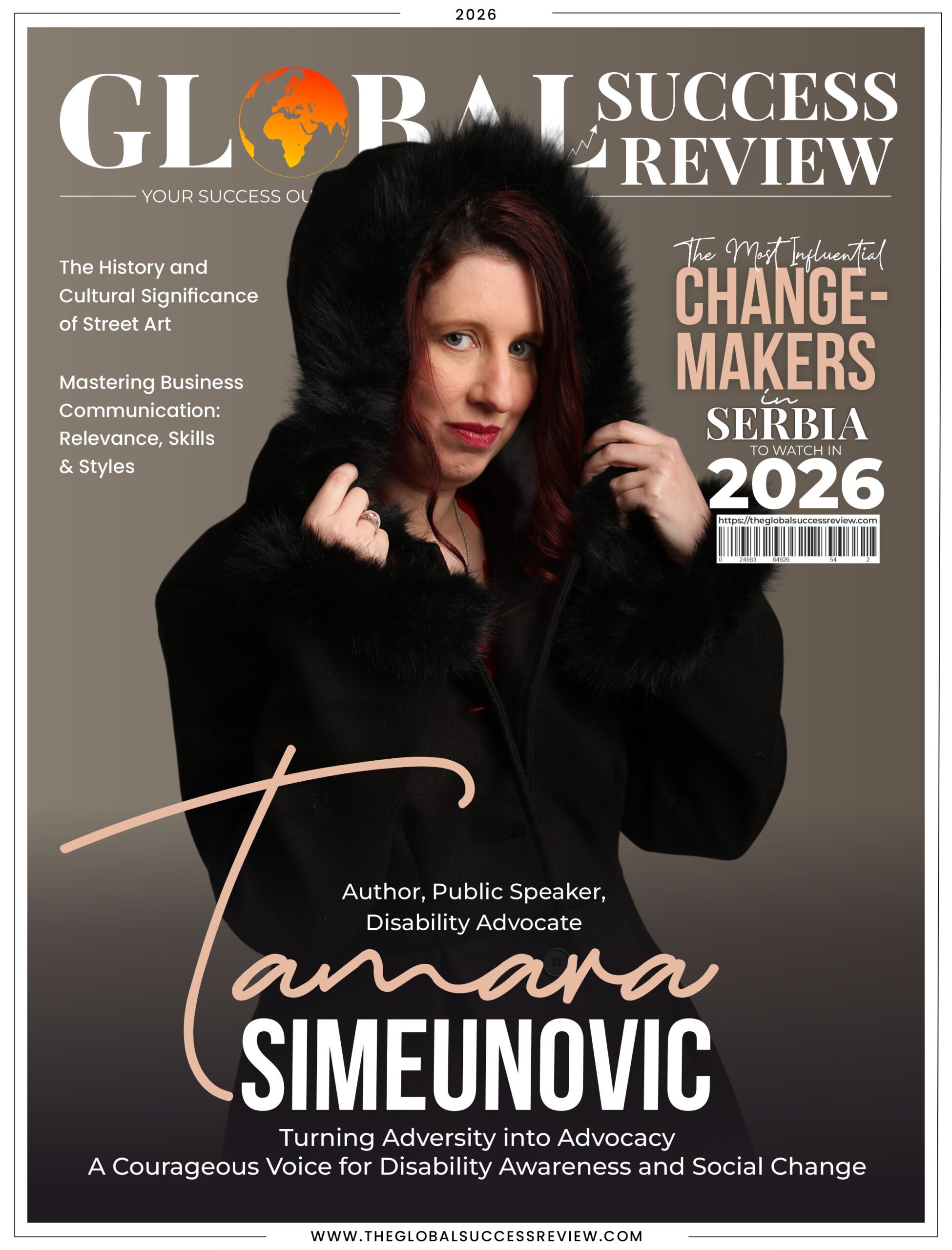 Tamara Simeunovic Cover Page_The Global Success Review Magazine