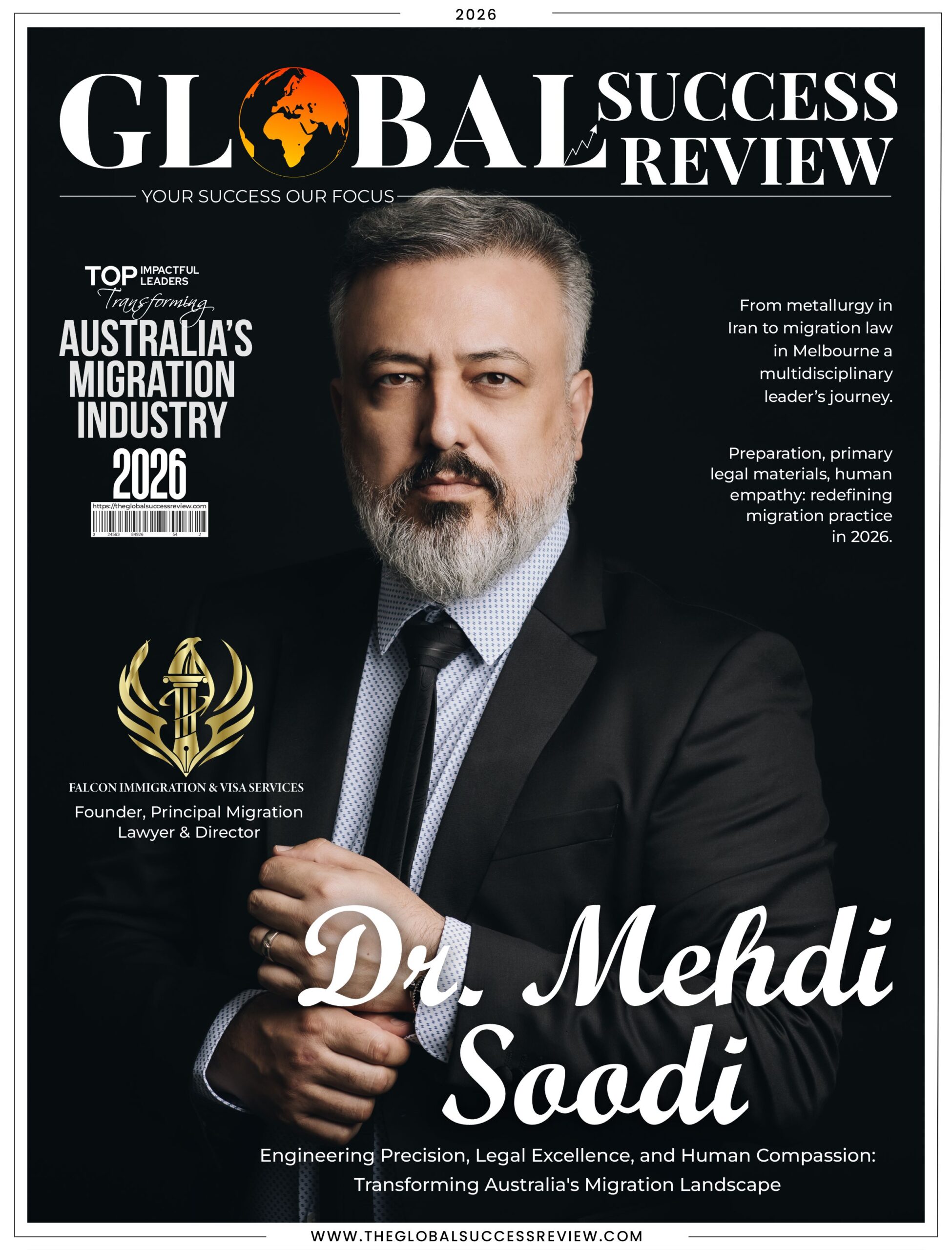 Dr. Mehdi Soodi Cover Page_The Global Success Review Magazine