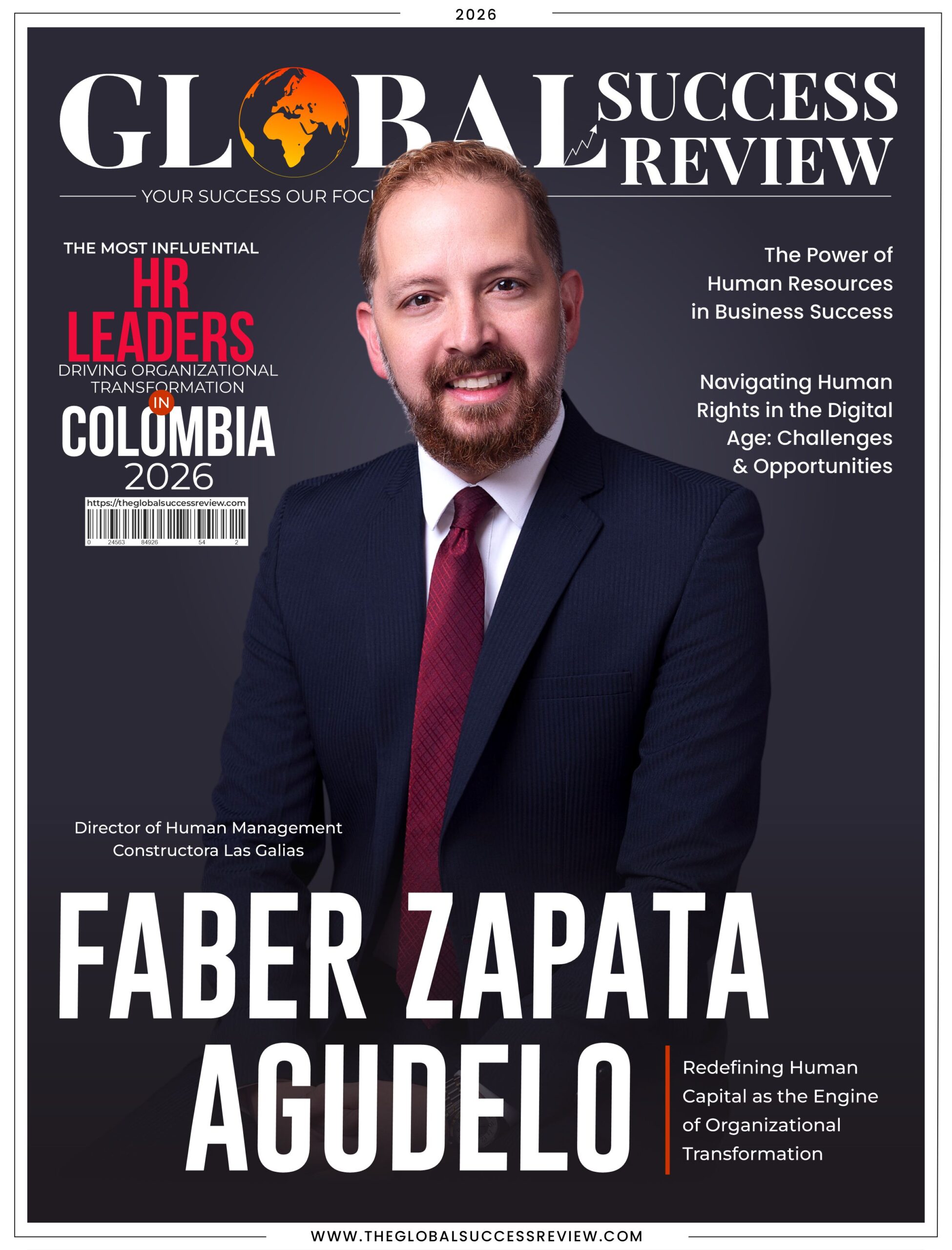 Faber Zapata Agudelo Cover Page_The Global Success Review Magazine