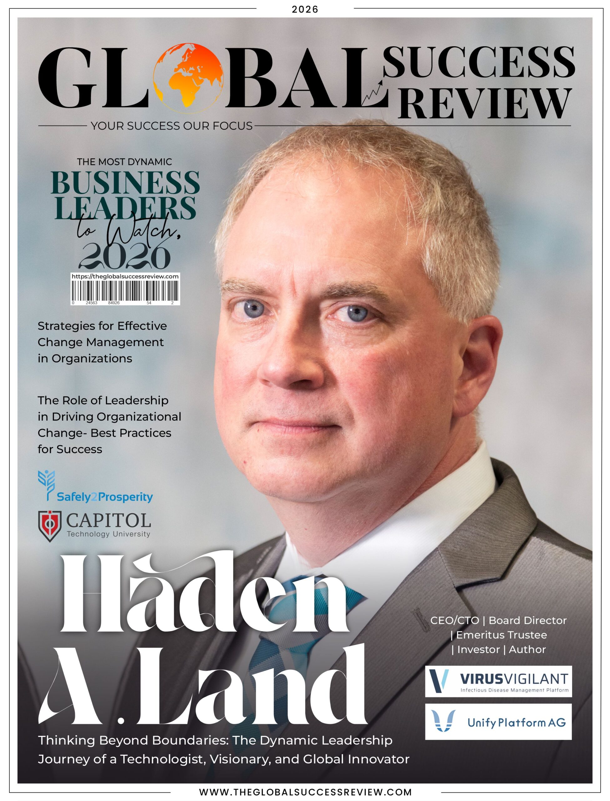 Haden A. Land Cover Page_The Global Success Review Magazine