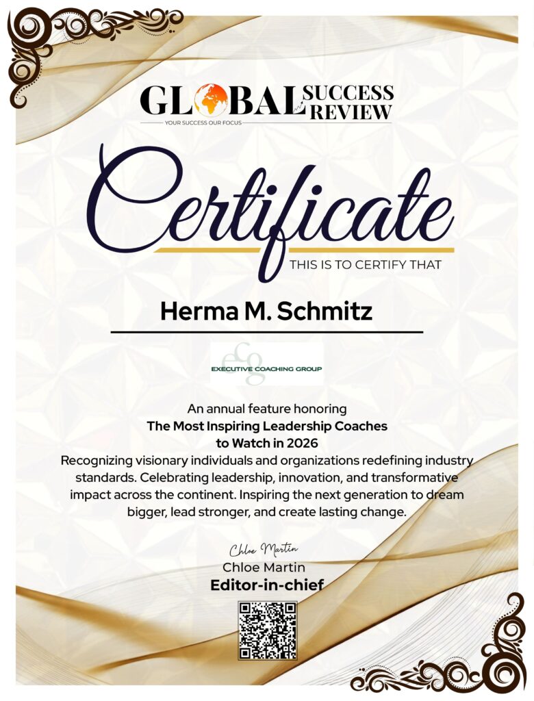 Herma M. Schmitz certificate_The Global Success Review Magazine