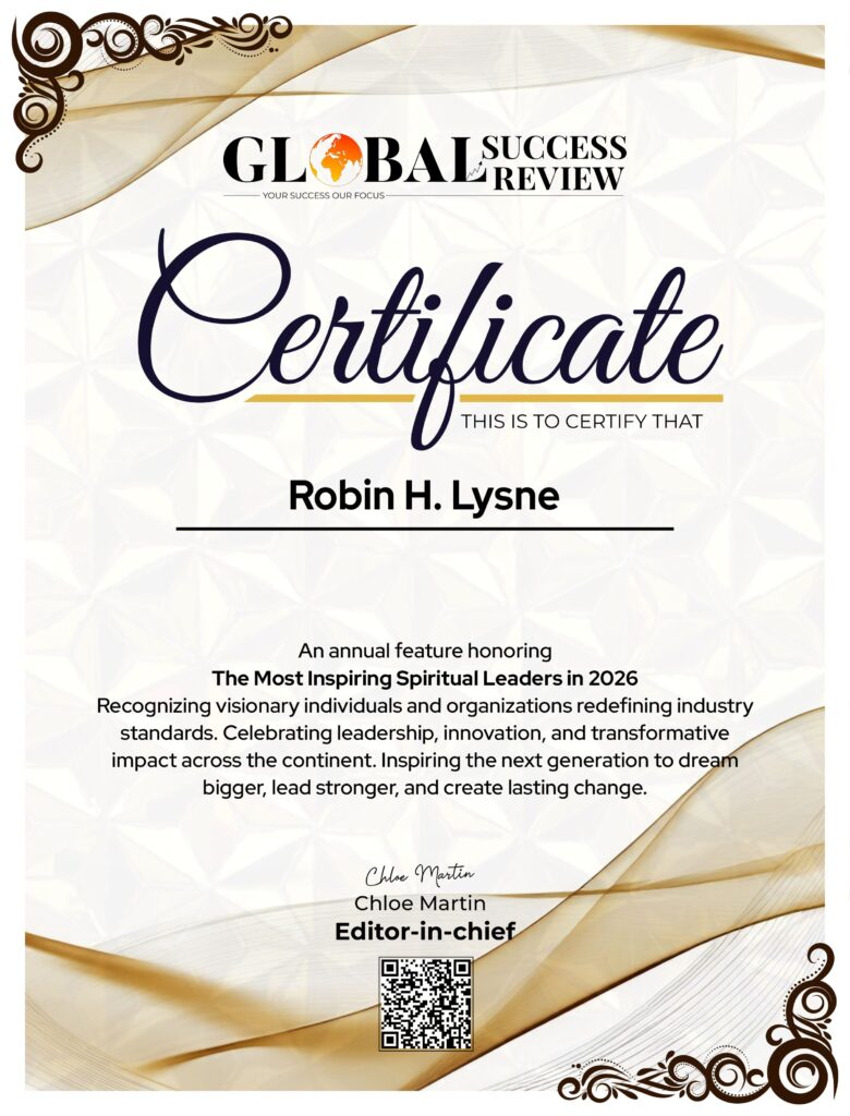 Robin H. Lysne certificate_The Global Success Review Magazine