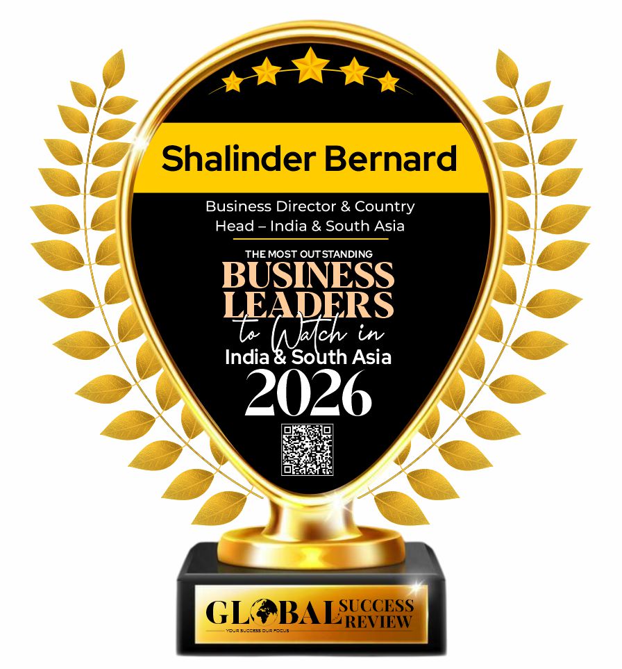 Shalinder Bernard Trophy_The Global Success Review Magazine