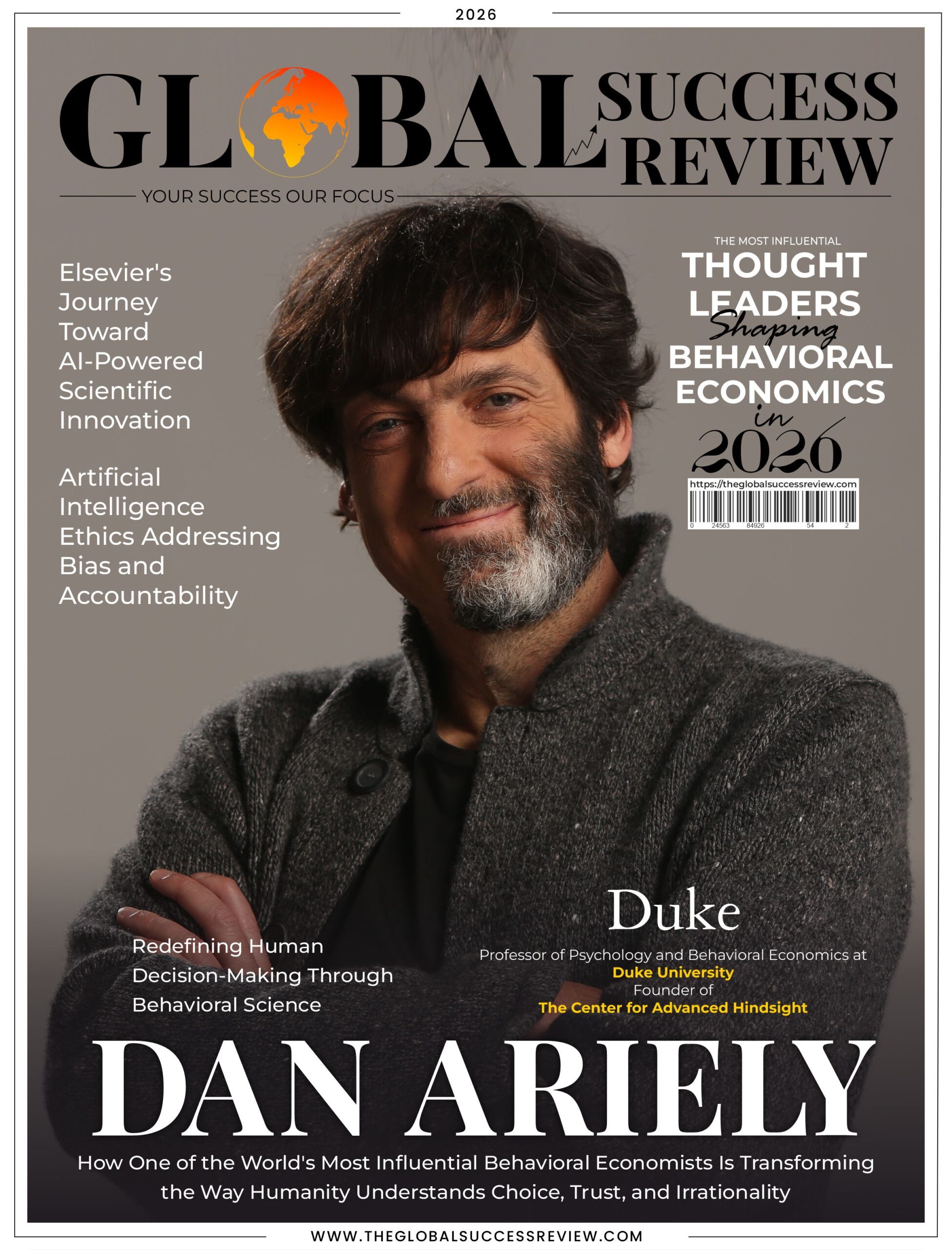 Dan Ariely Cover Page_The Global Success Review Magazine
