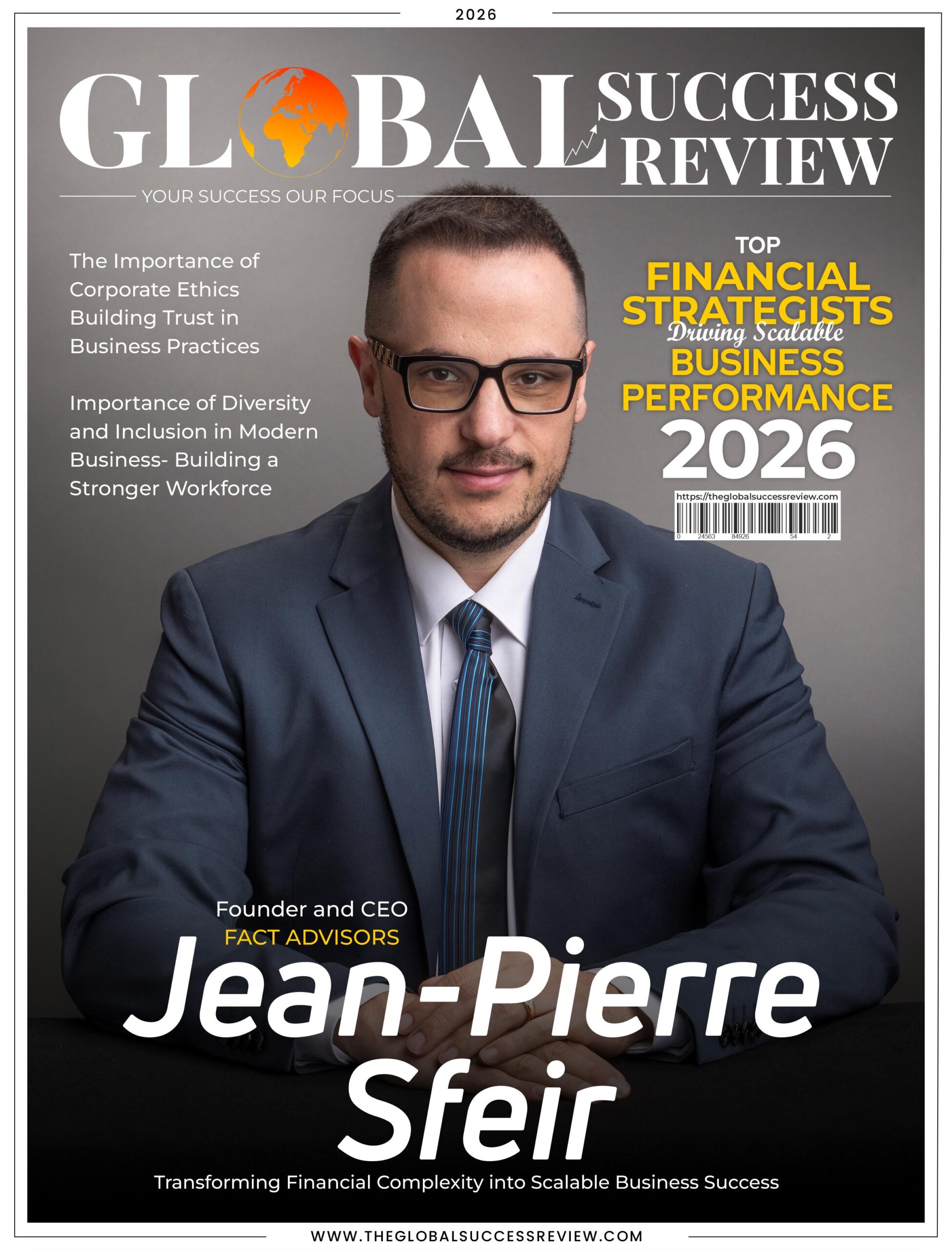 Jean-Pierre Sfeir Cover Page_The Global Success Review Magazine