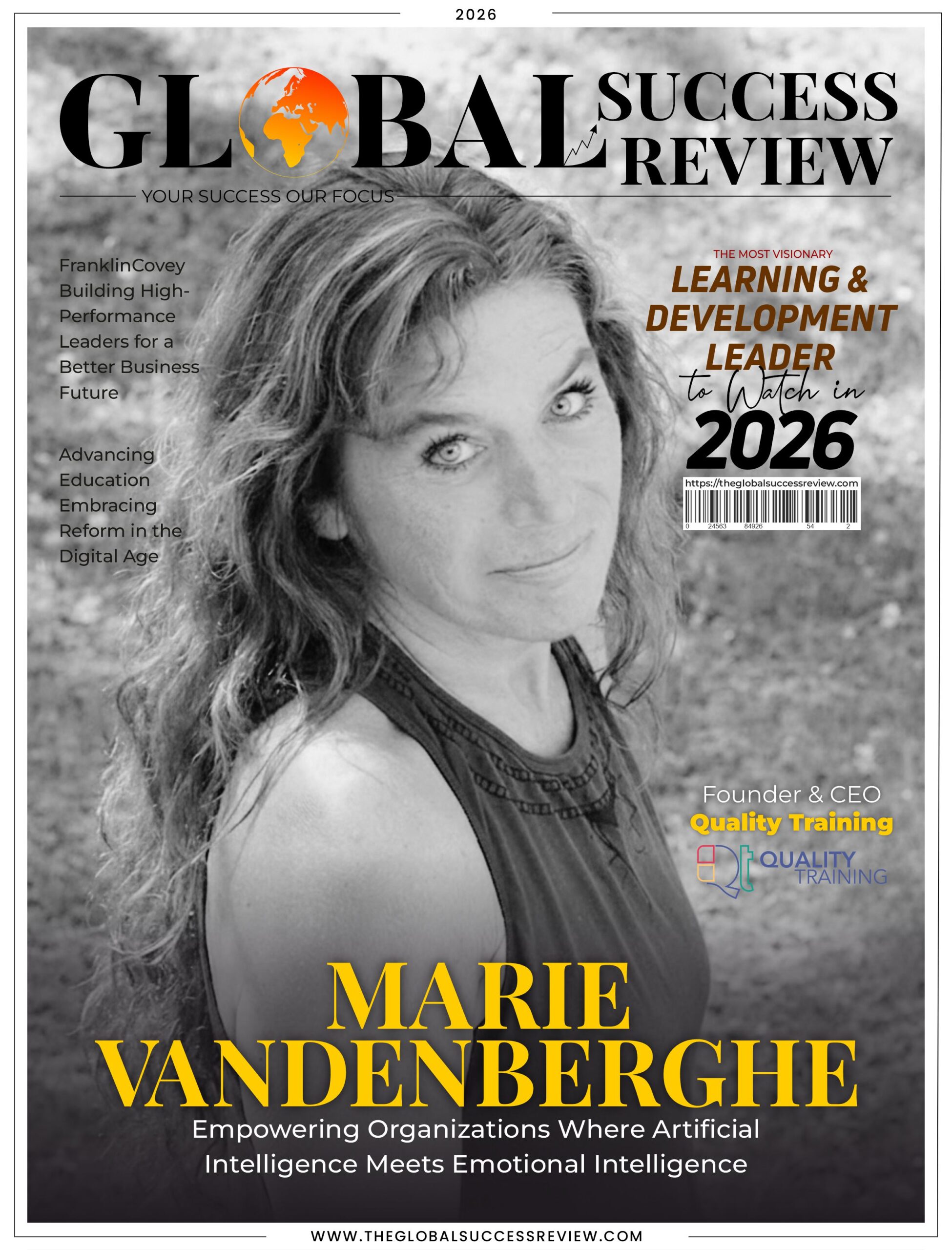 Marie Vandenberghe Cover Page_The Global Success Review Magazine