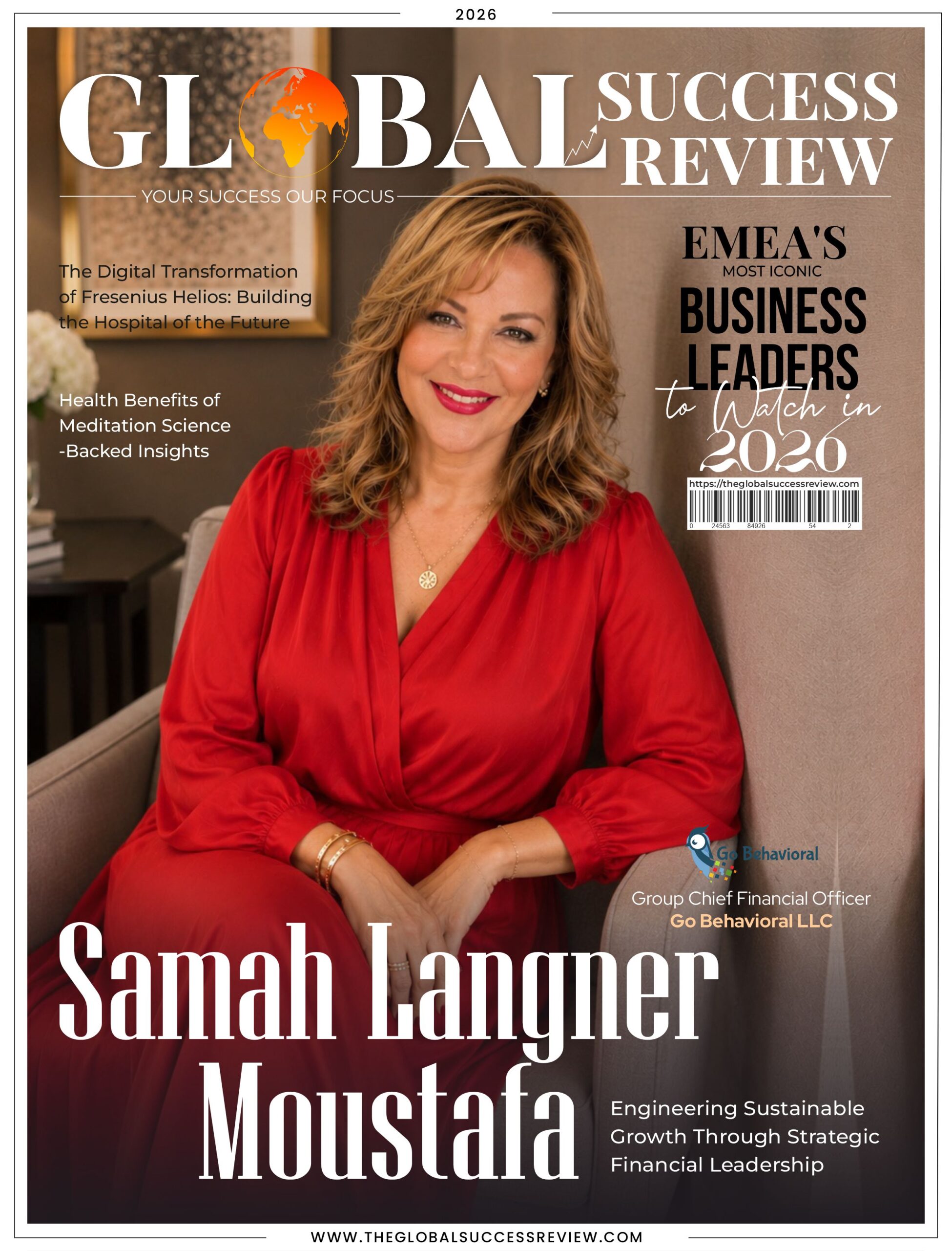 Samah Langner Moustafa Cover Page_The Global Success Review Magazine