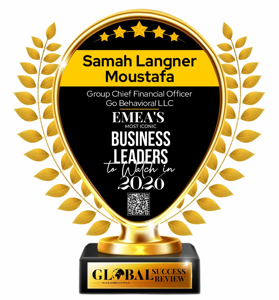 Samah Langner Moustafa Trophy_The Global Success Review Magazine