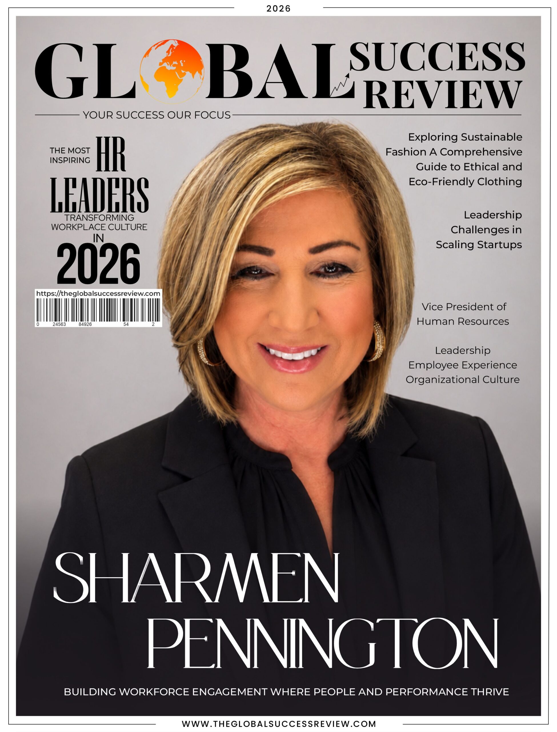 Sharmen Pennington Cover Page_The Global Success Review Magazine