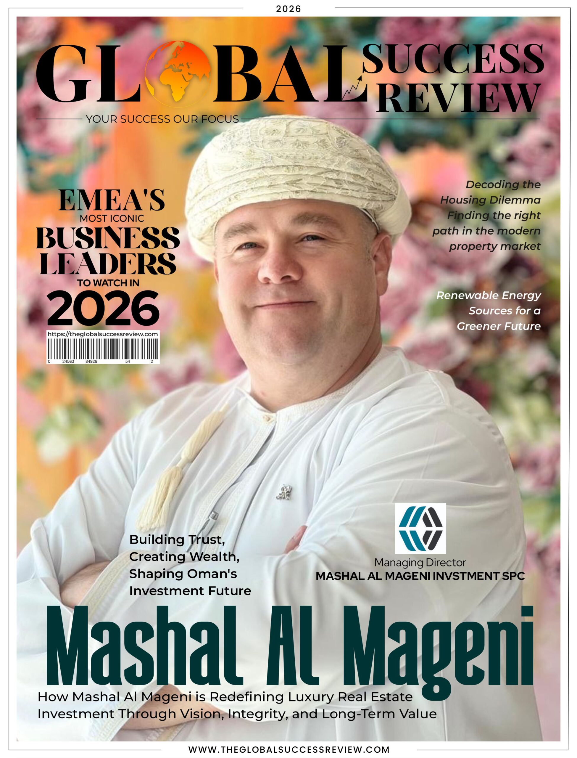 Mashal Al Mageni Cover Page_The Global Success Review Magazine
