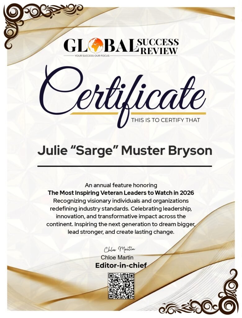 Certificate_Julie-Muster-Bryson_The-Global-Success-Review-Magazine