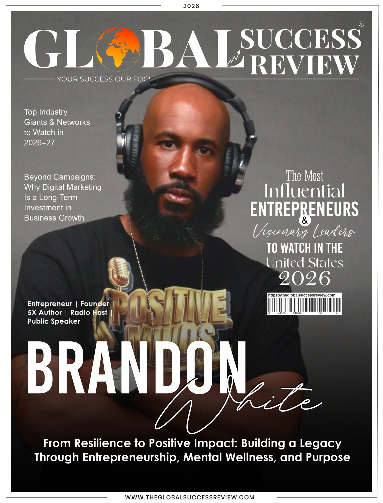 Cover Page Brandon White_The Global Success Review Magazine